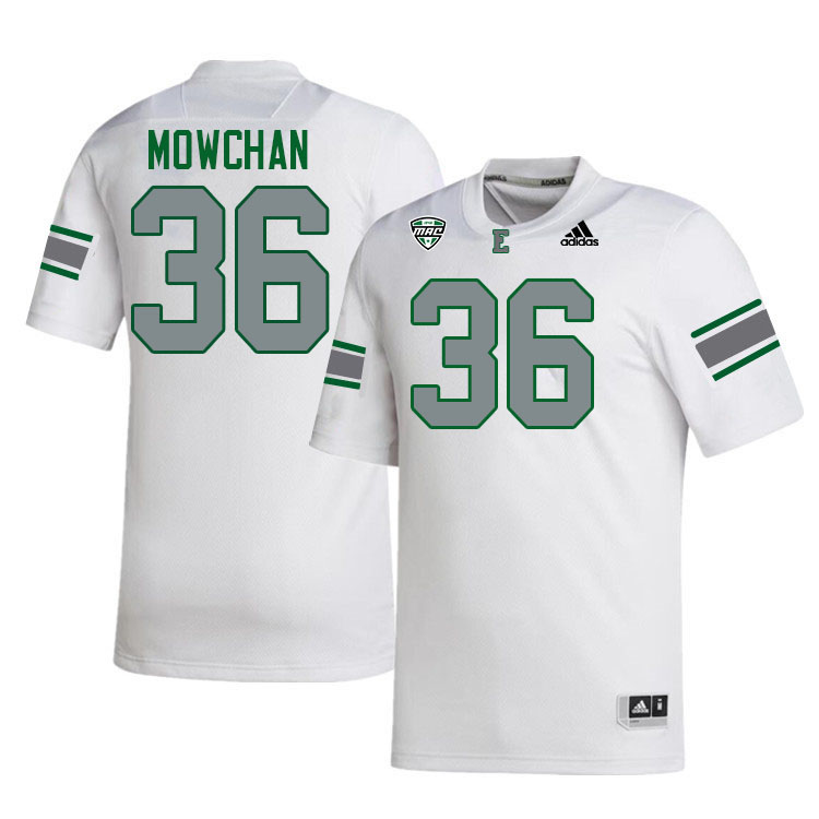 Eastern Michigan Eagles #36 Zach Mowchan College Football Jerseys Stitched Sale-White